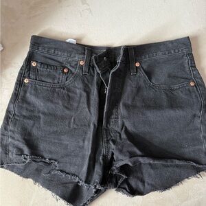 Levi's Black Jean Shorts for Women